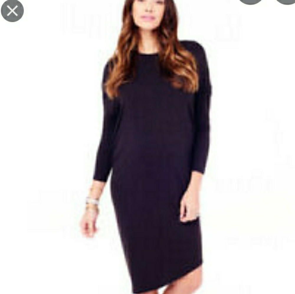 Ingrid & Isabel heathered charcoal maternity dress NWT